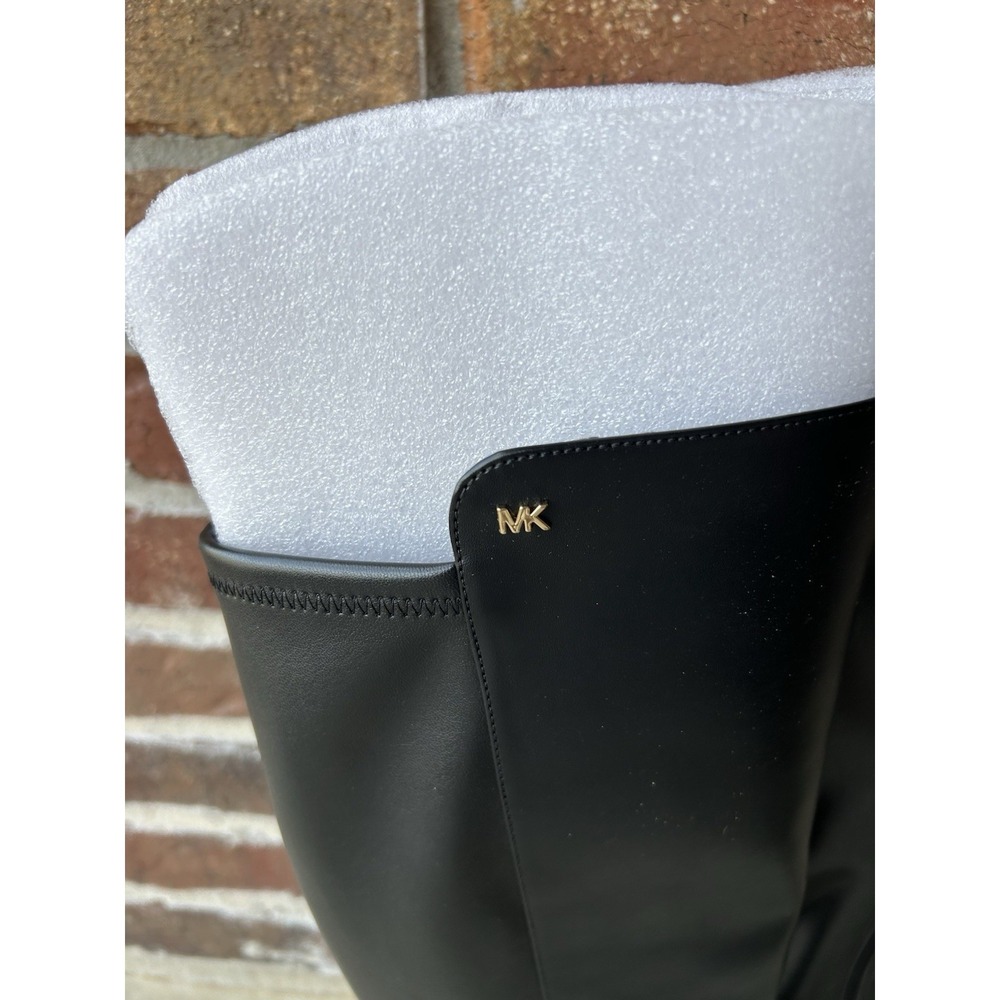 NEW/NO BOX Michael Kors Ridley Riding Boots Black, Size 6.5 Lug Sole - Picture 10 of 14
